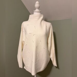 Philosophy Cream Cowl Neck Sweater